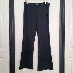 Maeve By Anthropologie Black Pull On Flare Pants Size M Elastic Waist Flare Leg